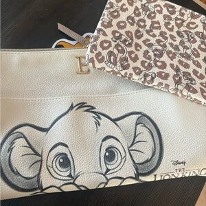 Primark Disney Lion King (E)Cosmetic Bag Set - White and Brown
